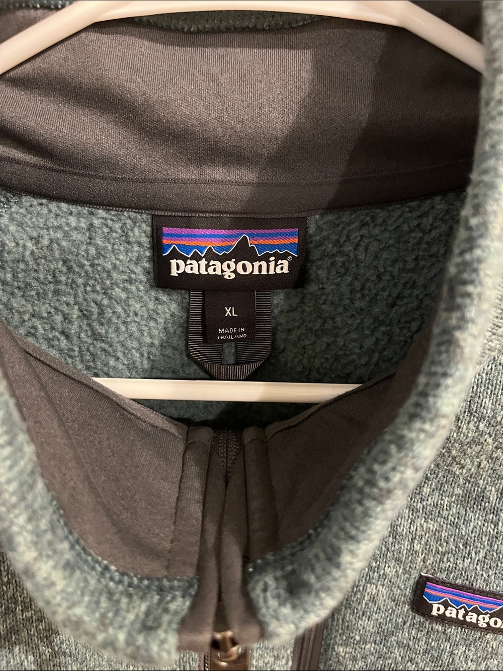Patagonia Men's Teal Green Half-Zip Fleece Pullover - Picture 2 of 4